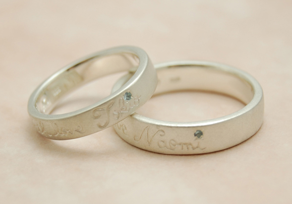 藤田様　手作りした結婚指輪